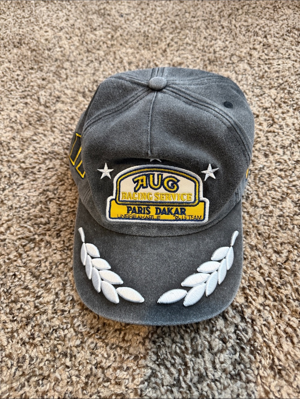 AUG 11 Racing Service Paris Dakar Embroidered Gray Cap